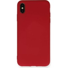 Newface Apple iPhone x Kılıf Nano Içi Kadife Silikon - Kırmızı