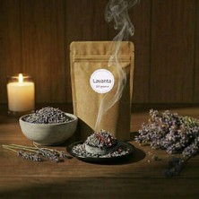 Nomad Lavanta Dökme Tütsü 200g - Dinginlik Ritüeli - Sakinleştirici Doğal Oda Kokusu Şifalı Bitki Tütsü