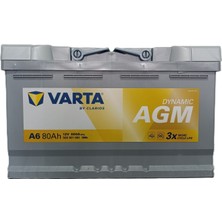 Varta 80 Ah. 800A (En) Start Stop Agm (Üretim TARİHİ:2026)