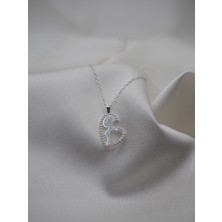 925 Ayar Zirkon Taşlı Anne&bebek Tasarımlı Gümüş Kolye