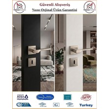 Trendhomm Sedir Rozetli İç Kapı Kolu - Nikel Saten - ODA