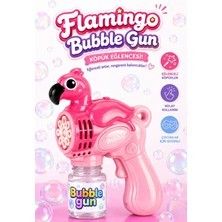 Ziventa Flamingo Bubble Gun Köpük Tabancası – Otomatik Işıklı Baloncuk Makinesi | Çocuklar Için Eğlenceli Oyuncak 3+ Yaş Sevgili Hediye