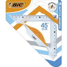 Bic Gönye 45 Derece 20 cm Kırılmaya Karşı Dayanıklı Plastik