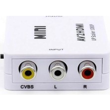 İlanib Ticaret Ally Av To HDMI Mini Switch Rca Composit Audio Video HDMI Görüntü Çevirici Full Hd ve 720P DÖNÜŞTÜRÜ-1852
