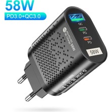 İlanib Ticaret Uslion Pd 58W USB + Type-C Hızlı Şarj BAŞLIĞI-1852