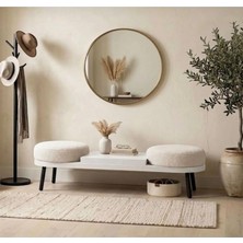 Modern Bench Ev Hol Girişlerine Uyumlu Sehpa 140 cm