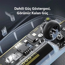 İlanib Ticaret Inphic X5 Kablosuz Fare Şarj Edilebilir Sessiz Kullanım 2.4g Transparan USB MOUSE-1852