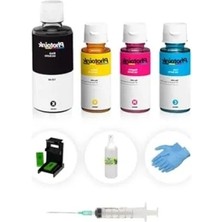 Die Grup Photoink Plus Kartuş Dolum Seti, 4 Renk, Kolay Dolum