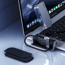 İlanib Ticaret Baseus Bending Angle No.7 Çok Fonksiyonlu 6 Port Type-C Hub (CAHUB-CWJ0G)-1852