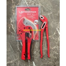Rothenberger Pro x Pprc Plastik Boru Kesme Makası 42MM Ayarlı Fort Pense 2li Set