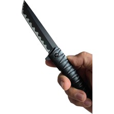 PAZAAR59 ​modern & Karizmatik: Modern Tanto Seri Siyah Çelik Katlanır Çakı - Taktiksel Tasarım