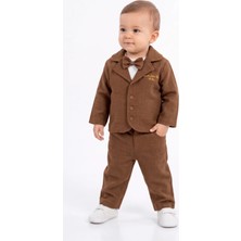 Mini Baray Cep Kapaklı Erkek Yağmurluk Takım 3 Lü Takım (9-12-18 Ay)