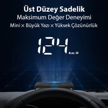 İlanib Ticaret Ally M3 Hud Obd2 Head-Up Display Dijital Hız Göstergesi E-Obd ve Gps Destekli Obd Arayüzlü - Alarmlı Ön Cam Ekran PROJEKTÖR-1852