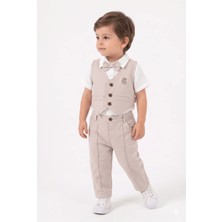 Mini Baray Cep Kapaklı Erkek Yağmurluk Takım 3 Lü Takım (9-12-18 Ay)