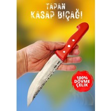 Tapan Bıçağı Tapan Kasap Bıçağı 29 cm Dövme Çelik Kırmızı