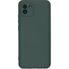 Motto Ticaret Newface Samsung Galaxy A03 Kılıf Nano Içi Kadife Silikon - Koyu Yeşil