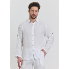 Jack & Jones Heaven 4030 Müslin Yakalı Uzun Kol Erkek Gömlek