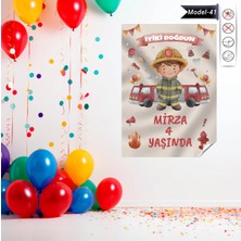 Akıllı Kağıt Statik Tutunma Özellikli Doğum Günü Tablo - Poster Özel Gün ( Model - 41)
