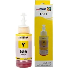 Die Grup Epson Ecoprınt L3060 664 T6644 Uyumlu Sarı Muadil Mürekkep 70 ml