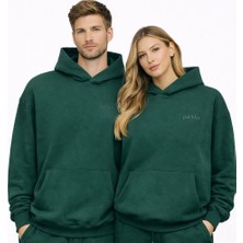 Packho Unisex Oversize Kapüşonlu Sweatshirt – Üç Iplik Şardonlu Kalın Hoodie (1 Adet Sweatshirt)