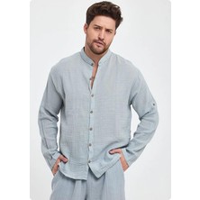Org Marka Store Heaven 4050 Muslın Hakım Yaka Uzun Kol Erkek Gomlek