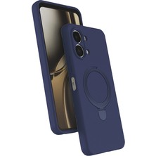 Nanospace Oppo A6 Pro Ile Uyumlu Kılıf M-Safe Şarj Özellikli Standlı Samara Kapak
