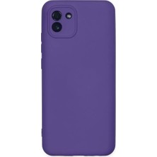 Motto Ticaret Newface Samsung Galaxy A03 Kılıf Nano Içi Kadife Silikon - Mor