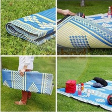 Die Grup 140 x 230 cm Plastik Hasır Halı - Piknik ve Dış Mekan Kullanımı