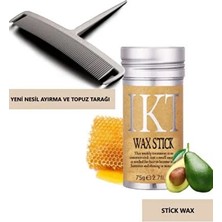 Yurish Ikt Stıck Wax Bebek Saç Sabitleyici 1 Adet & Ayırma Topuz Tarağı