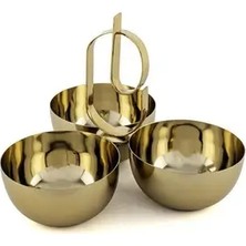 Mikasa Moor Gold 3lü Çerezlik 21X17CM