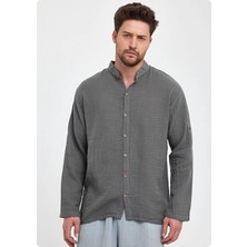 Org Marka Store Heaven 4050 Muslın Hakım Yaka Uzun Kol Erkek Gomlek