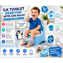 Ergonomik Bebek Lazımlık – Kaymaz Tabanlı, Çıkarılabilir Hazneli Eğitici Tuvalet (3+ Yaş)