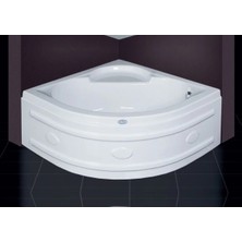 Selika 100X100 Köşe Jakuzi 6 Jetli Motorlu Beyaz (Blower Yok)