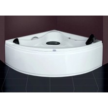 Selika 150X150 Köşe Jakuzi 6 Jetli Motorlu Beyaz (Blower Yok)