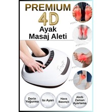 4d Termoterapi Ayak Masaj Aleti Titreşimli | Hava Yastıklı | Derin Yoğurmalı 3 Modlu Ayak Masaj Cihazı Premium