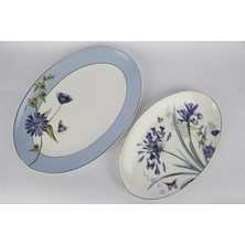 Mikasa Moor Lavender Flutter 2li Servis Tabağı 25X16CM 30X20CM
