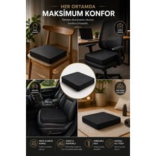 Epizen Ergonomik Kare Oturma Minderi – Bel ve Omurga Desteği Sağlayan, Sağlıklı Oturuş Için
