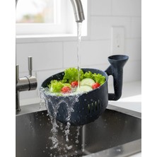 Sora Home Modern Tasarımlı Sebze Yıkama Kabı Süzgeçli Pratik Mutfak Aparatı