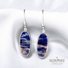 KURTAY JEWELLERY Sodalite Taşlı Gümüş Küpe
