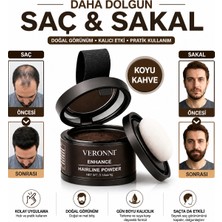 Bioreal Saç Dolgunlaştırıcı Koyu Kahve Pudra | Seyrek Sakal Saçlar Için Saç Fiberi | Suda Çıkmaz Boya