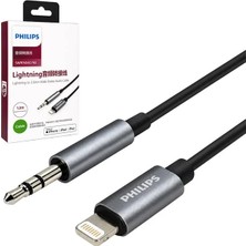 Philips SWR1504C/93 1.2 Metre Lightning 2.5mm Ince Stereo Ses Kablosu - Mfi Örgülü Tasarım