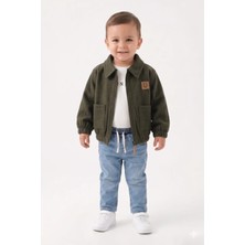 Mini Baray Erkek Kaşe Kot Pantolonlu 3 Lü Takım (9-12-18-24 Ay)