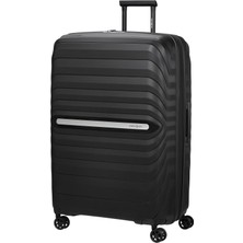 Samsonite Neo Flux - Spinner Xl, Genişletilebilir Çanta, 81 Cm, 130/145 L, Siyah (Siyah)