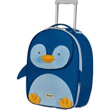 Samsonite Happy Sammies Eco - Dik Xs Çocuk Bagajı, 45 Cm, 22,5 L, Mavi (Penguin Peter)