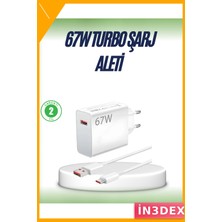 Astraltech Çift Turbo 67W Hızlı Şarj Adaptörü Type-C Kablo