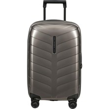Samsonite Attrix - Spinner S, Genişletilebilir El Bagajı, 55 Cm, 38/44 L, Kahverengi (Kumul)
