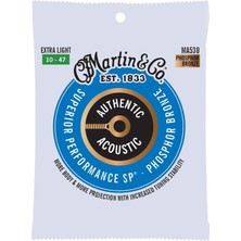 Martin MA530 Akustik Gitar Teli (10-47) Phosphor Bronze Ekstra Ligh