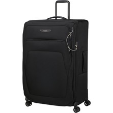 Samsonite Spark Sng Eco - Yumuşak Bagaj Çantası 82 cm Büyük - 4 Tekerlekli Araba, Tsa Kilitli, Hafif ve Genişletilebilir - Siyah (Siyah)
