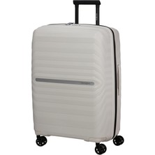 Samsonite Neo Flux - Spinner M, Genişletilebilir Çanta, 68 Cm, 86/96 L, Bej (Sıcak Nötr)
