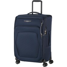 Samsonite Spark Sng Eco - Yumuşak Bagaj Valizi 67 cm Orta - 4 Tekerlekli Araba, Tsa Kilitli, Hafif ve Genişletilebilir - Mavi (Gece ​​yarısı Mavisi)